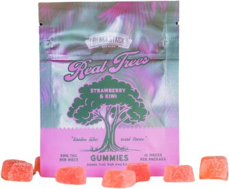 BlackStack Real Trees Strawberry & Kiwi 5mg THC Gummies