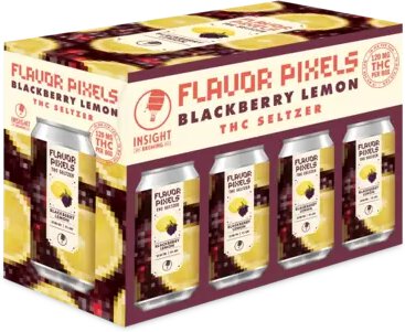 Insight Blackberry Lemon Flavor Pixels 10mg THC Seltzer