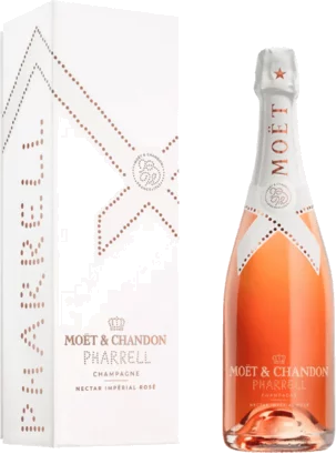 Moët & Chandon x Pharrell Williams Imperial Nectar Rose Champagne with Gift Box