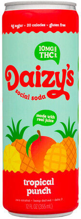 Daizy's Tropical Punch Soda 10mg THC