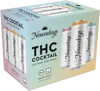 NOWADAYS VARIETY 10MG THC 16OZ CN 6PK