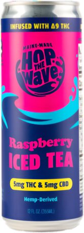 HOP THE WAVE RASPBERRY 5MG THC 4PK 12OZ CN