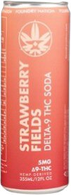 Foundry Nation Strawberry Fields Soda 5mg THC