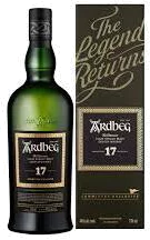 Ardbeg Scotch 17yr 80 Gift Box 6b 750ml