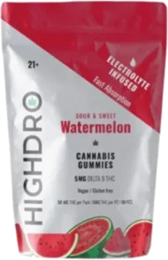 Highdro Watermelon Gummies 5mg THC