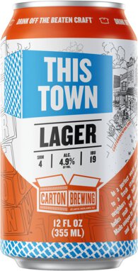Carton Brewing This Town Lager