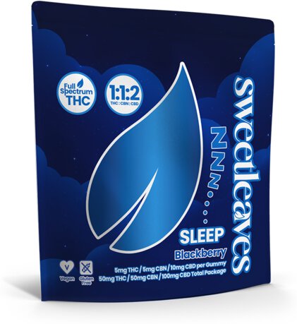 Sweet Leaves Sleep 5mg THC Gummy