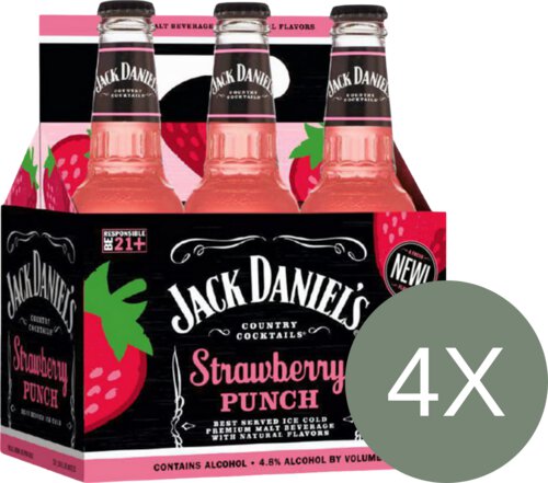 Jack Daniels Strawberry Punch Bottle