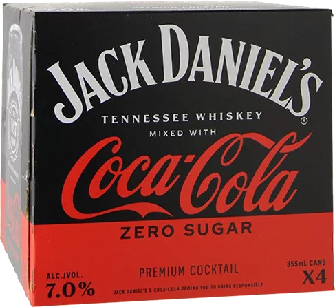 Jack Daniels & Coca-Cola Zero Sugar