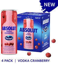 Absolut Cocktails Ocean Spray Vodka Cranberry