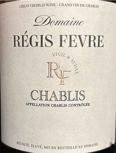 Domaine Régis Fèvre Vieilles Vignes Chablis 2022