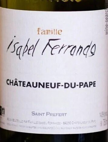 Domaine Isabel Ferrando Saint-Préfert Blanc Châteauneuf-du-Pape 2022