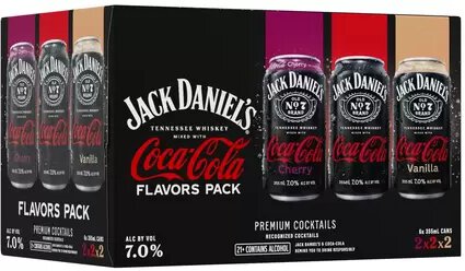 Jack Daniels Coca-Cola Cocktails Variety - Ready to Drink Cocktails