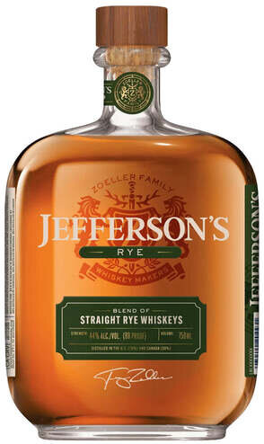 Jefferson's Straight Rye Whiskey Finished In Cognac Casks