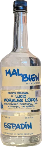 Mal Bien Mezcal Artesanal Espadin De Lucio Morales Lopez