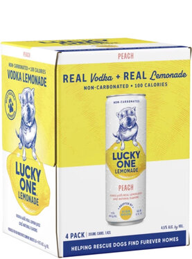 Lucky One Peach Lemonade 4 Pack