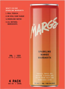 Sip Margs Sparkling Mango Margarita