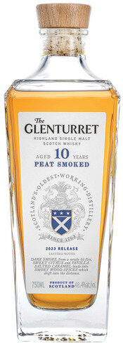 The Glenturret 10 Year Peat Smoked Highland Single Malt Scotch Whisky 2023