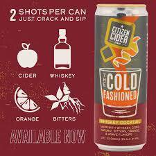 Citizen Cider Cold Fashioned Whiskey Cider Cocktail
