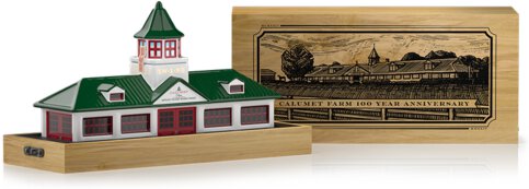 Calumet Farm Bourbon Ceramic Decanter