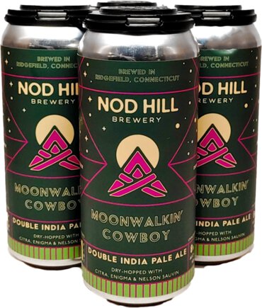 Nod Hill Brewery Moonwalkin' Cowboy Double IPA hopped with Nelson Sauvin, Citra & Enigma Hops