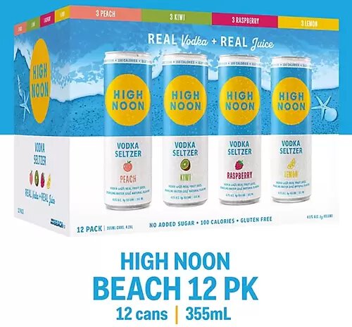 High Noon Hard Seltzer Beach Pack (12cans)