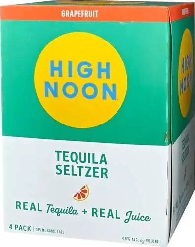 High Noon Tequila And Soda Grapefruit Hard Seltzer (4cans)