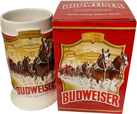 Budweiser 2024 Christmas Beer Stein