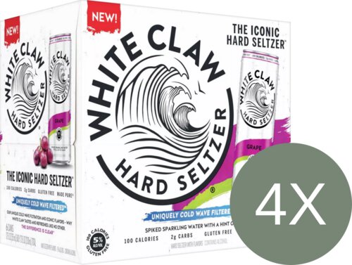 White Claw Hard Seltzer Grape Can