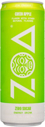ZOA ENERGY GREEN APPLE 12 OZ