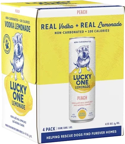 High Noon Lucky One Vodka Lemonade Peach