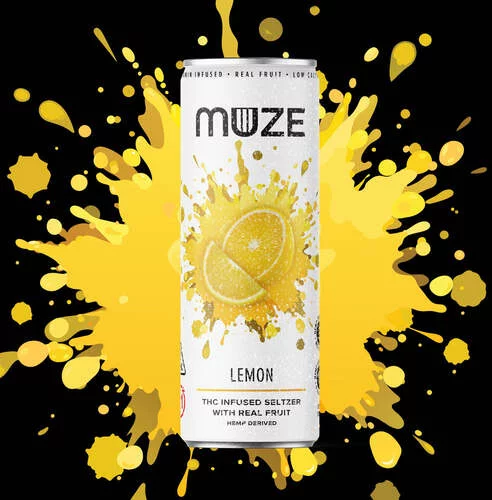Muze Lemon 3mg THC Seltzer 12OZ - Stew Leonard's Wines and Spirits
