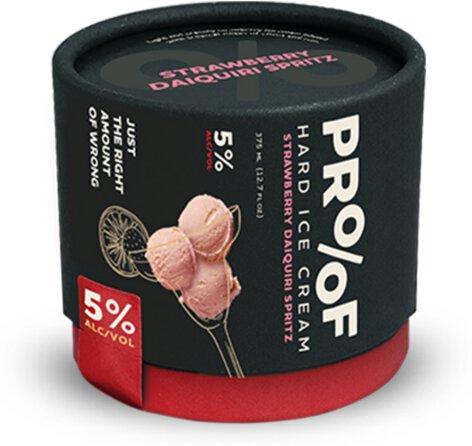 Proof Hard Ice Cream Strawberry Daquiri Spritz