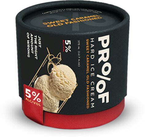 Proof Hard Ice Cream Sweet Caramel Old Fashioned