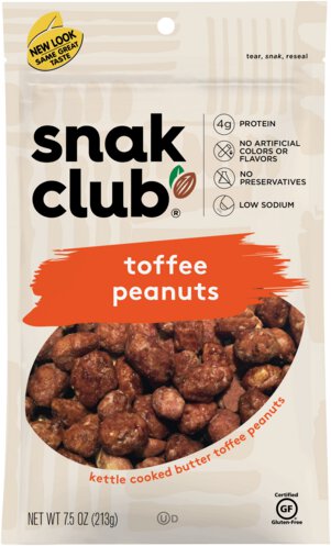 Snak Club Toffee Peanuts 7.5oz