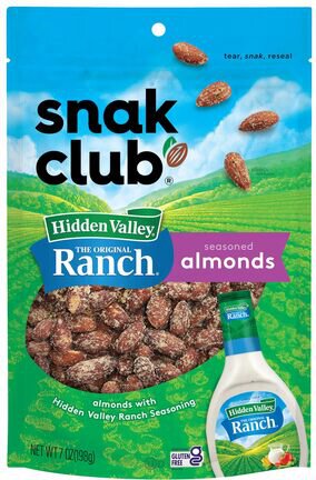 Snak Club Hidden Valley Ranch Almonds 2.5oz
