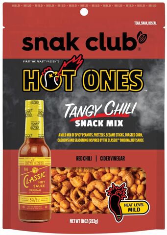 Snak Club Hot Ones Tangy Chili Snack Mix 4.5oz