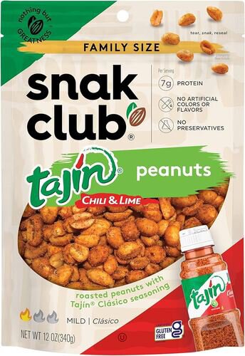 Snak Club Tajin Classico Peanuts 2.75oz