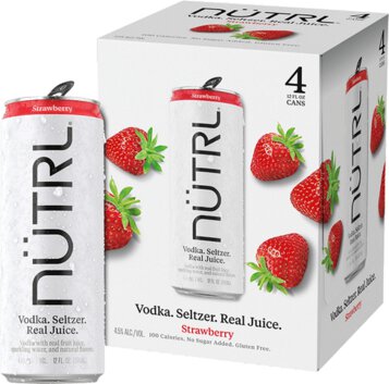 Nutrl Strawberry Vodka Seltzer