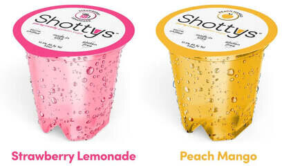 Shotty's Gelatin Shots Strawberry Lemonade & PeachMango Mix Pack 8ct