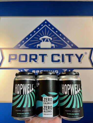 Port City Brewing Co (VA) Hopwell Hoppy Sparkling Water Zero Alcohol 12oz 6pk Cans
