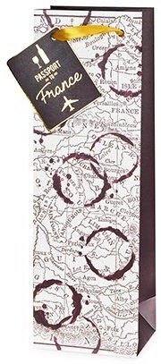 True Wine Gift Bag France Wine Map