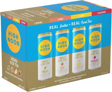 High Noon Lake Pack Vodka Hard Tea Variety Pack 8
