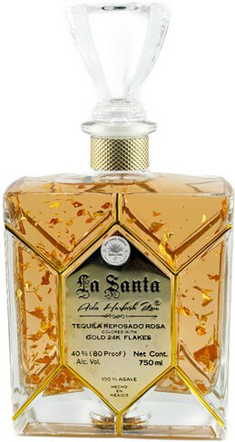 La Santa Tequila Reposado Rosa Gold 24k