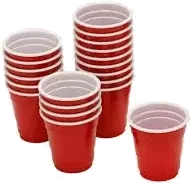 Bar Red Red Mini Shot Cup 20pk