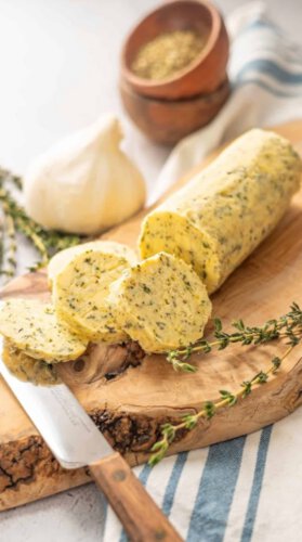 HOMEMADE GARLIC & PARM INFUSED BUTTER
