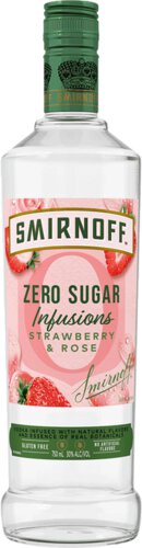 Smirnoff Zero Sugar Infusions Strawberry & Rose Vodka
