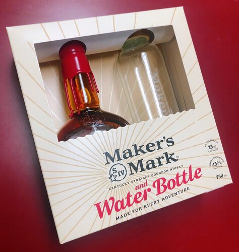 Maker's Mark Gift Set w/glass water bottle