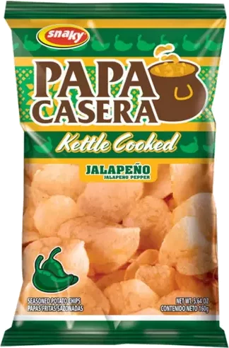 Snaky Papa Casera Jalapeño Kettle Cooked Chips