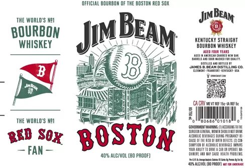 Jim Beam White Red Sox
